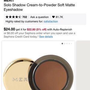 Merit  ream to powder eyeshadow